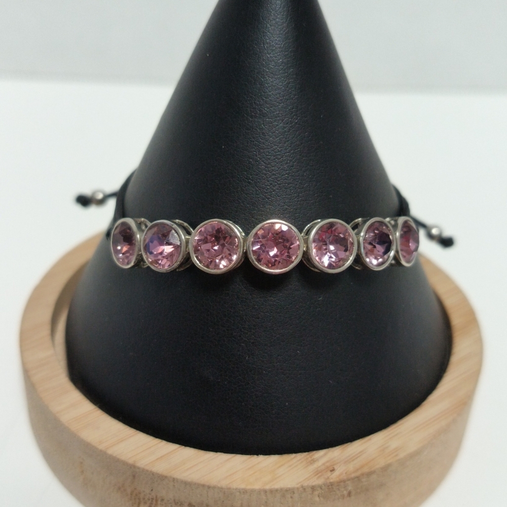 Purple Swarovski Crystal Bolo Bracelet STS Karis